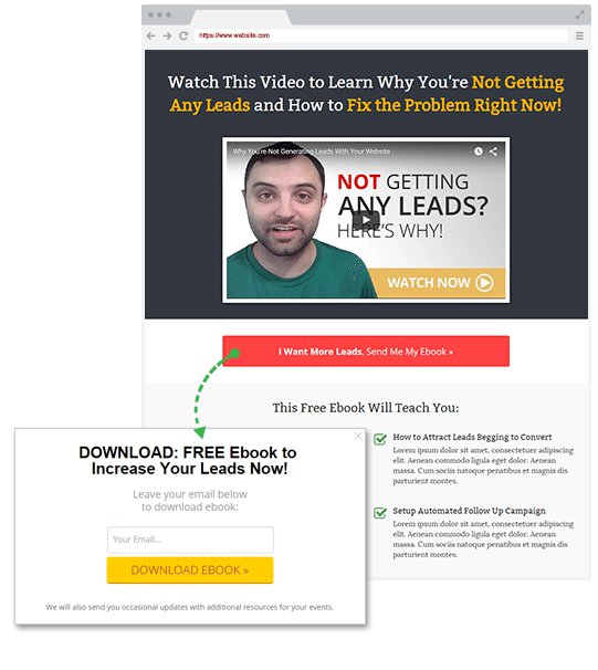 Convert Visitors to Leads - Business Website